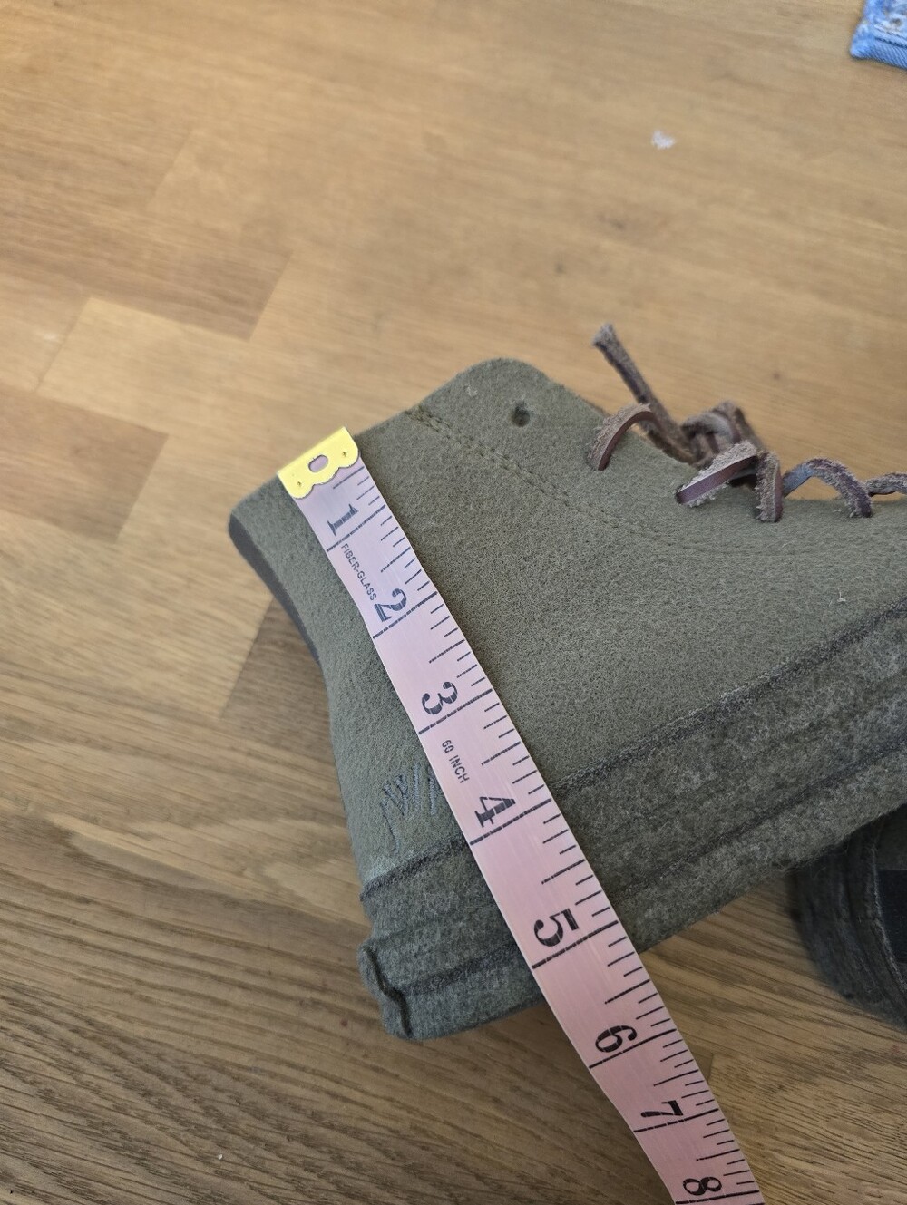 Converse x JW Anderson Chuck 70 Felt High Top Sneakers Olive Green Women's 7 - Picture 14 of 16